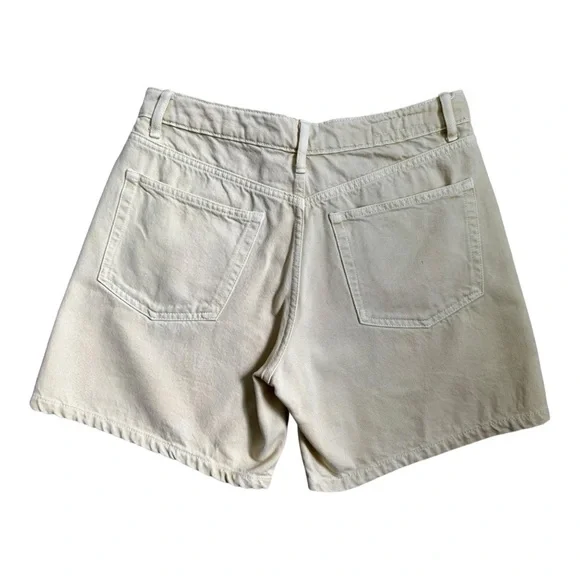 🤍 ZARA High-Waisted Cotton Shorts | Size 6 (MEX 28) - Picture 3 of 5